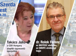CSR Szerda Klubest vendége: dr. Rlek Ferenc