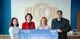 2 millió forinttal támogatja a KórházSuli Alapítványt a Knorr-Bremse Budapest Knorr Bremse-KórházSuli ünnepélyes átadó